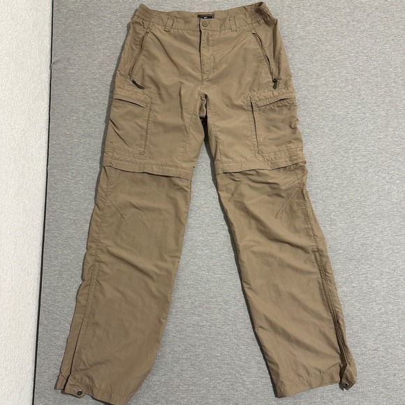 REI Pants - REI Convertible Hiking Cargo Pants Khaki Tan Zip Off Shorts Womens Size 32x33.5